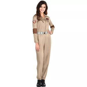 Women's Ghostbusters Costume Jumpsuit Classic Uniform Halloween Cosplay Adult SM